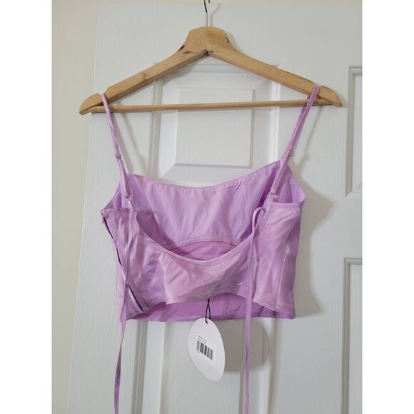 Princess polly Bellbrook top lilac US 2 NWT - Picture 6 of 10